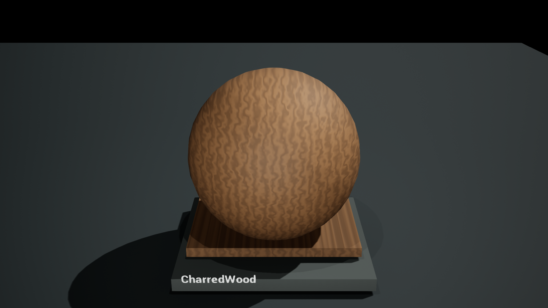 Procedural timber surface with the effect disabled