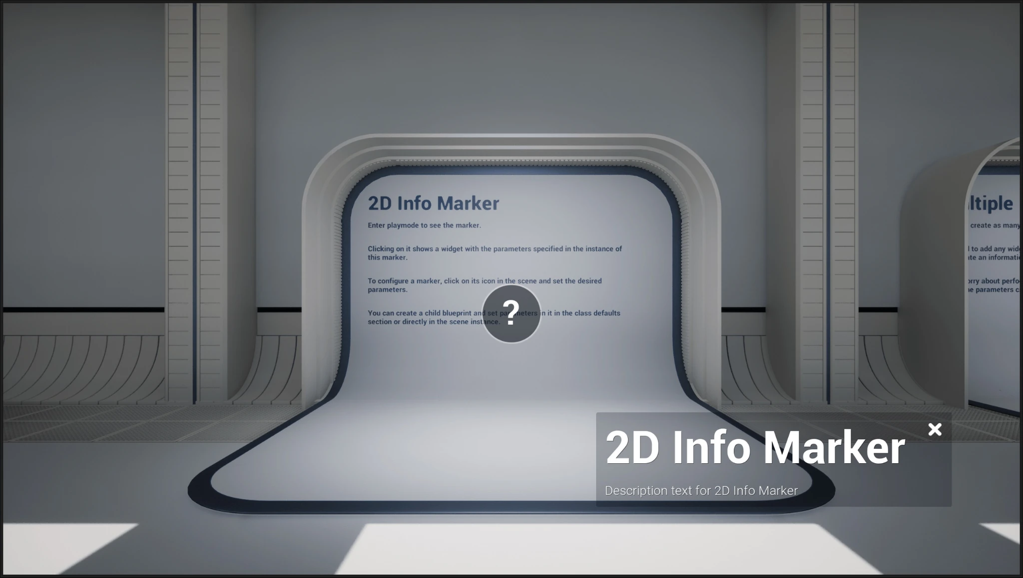 2D Info Marker example