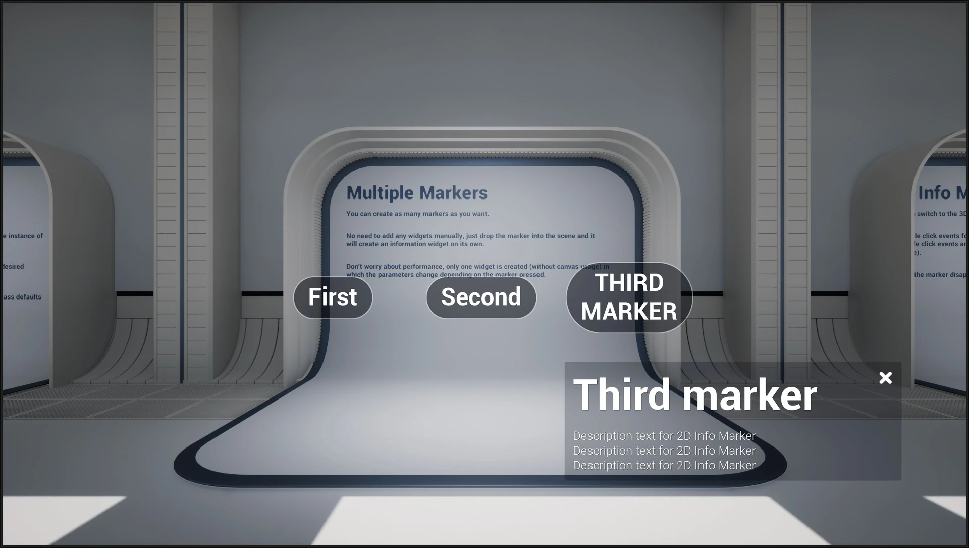 Multiple Info Markers example