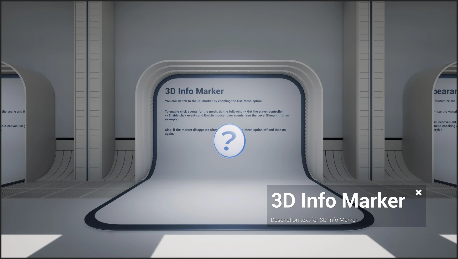 3D Info Marker example
